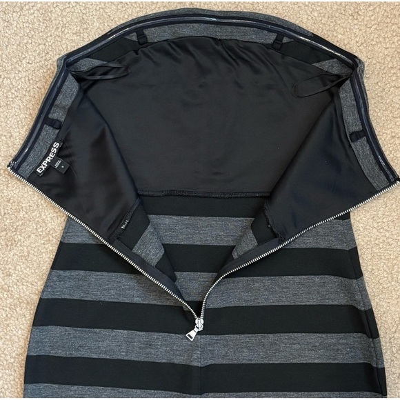 Express Strapless Striped Bodycon Dress Size 0 - Picture 7 of 13